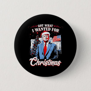 Bóton Redondo 5.08cm Ganhei O Que Queria No Natal Trump 2025