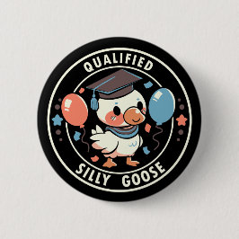 Bóton Redondo 5.08cm Ganso qualificado do Bobo