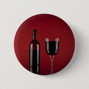 Bóton Redondo 5.08cm Garrafa de vidro de vermelho de vinho