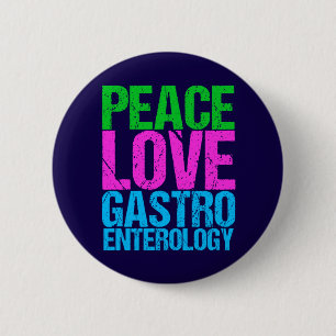 Bóton Redondo 5.08cm Gastroenterologia do amor da paz