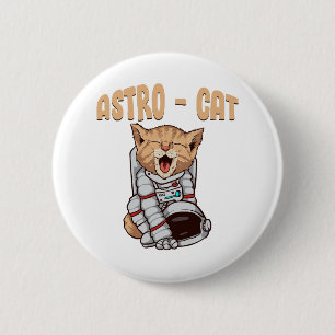 Bóton Redondo 5.08cm Gato Astro