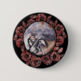 Bóton Redondo 5.08cm Gato De Calico Gato De Gato Vermelho De Papoila Di