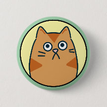 Gato de desenho animado laranja engraçado