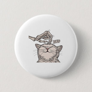 Bóton Redondo 5.08cm Gato Gato Geleton Boop Halloween Pet Women Gi