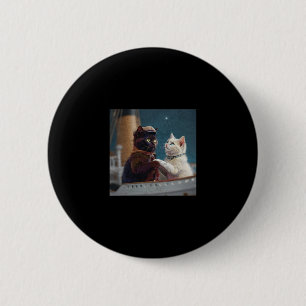 Bóton Redondo 5.08cm Gato Meme Filme Titanic Divertido Homens Navio Cru