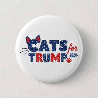 Bóton Redondo 5.08cm Gatos para o Botão de Trump!