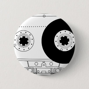 Bóton Redondo 5.08cm gaveta gráfica retro do t-shirt do vintage da