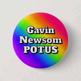 Bóton Redondo 5.08cm Gavin Newsom POTUS