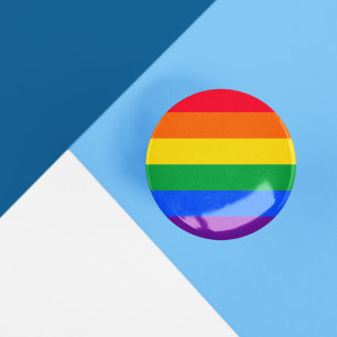 Bóton Redondo 5.08cm Gay LGBT Sinalizador Arco-Íris Diversidade de Gêne
