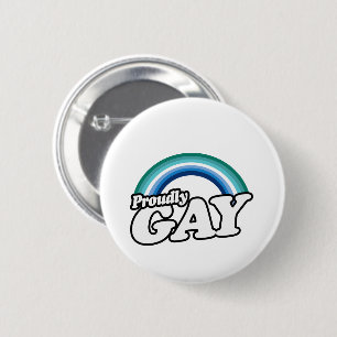 Bóton Redondo 5.08cm Gay masculino e orgulhoso