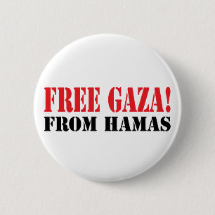 Bóton Redondo 5.08cm GAZA livre de HAMAS