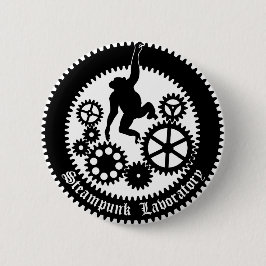 Bóton Redondo 5.08cm gear monkey 2