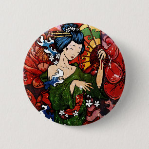 Bóton Redondo 5.08cm Geisha