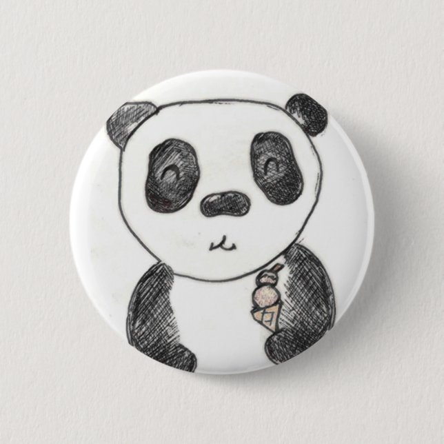 Bóton Redondo 5.08cm gelo da panda (Frente)