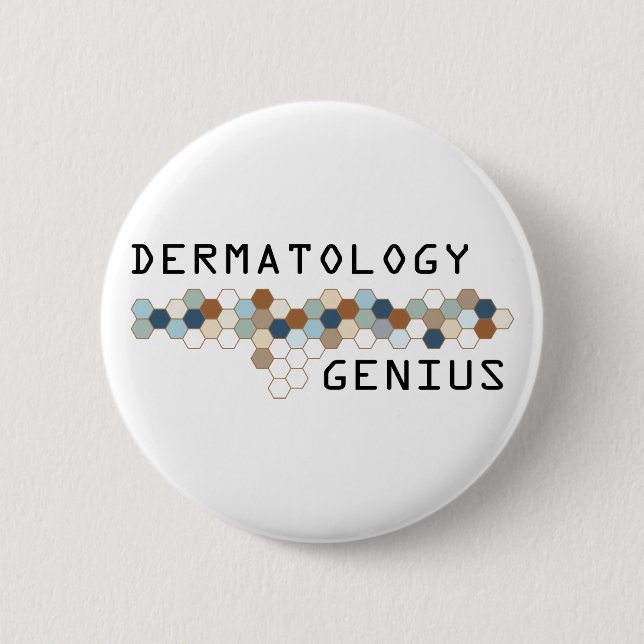 Bóton Redondo 5.08cm Gênio da dermatologia (Frente)