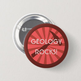 Bóton Redondo 5.08cm Geologia é demais! Insígnia do Martelo