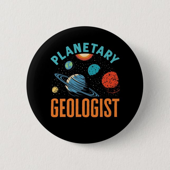 Bóton Redondo 5.08cm Geologia Planetária (Frente)