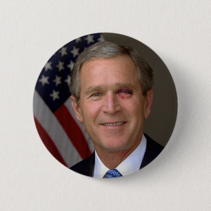 Bóton Redondo 5.08cm George W. Bush