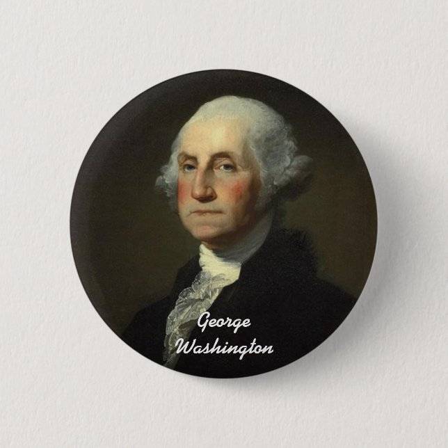 Bóton Redondo 5.08cm George Washington (Frente)