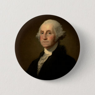 Bóton Redondo 5.08cm George Washington 1º Presidente Americano por Stua