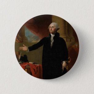 Bóton Redondo 5.08cm George Washington - Gilbert Stuart (1797)