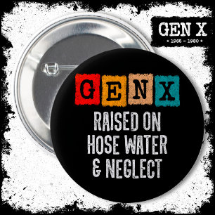 Bóton Redondo 5.08cm Geração X Gen X Levantada Com Água E Negligência D