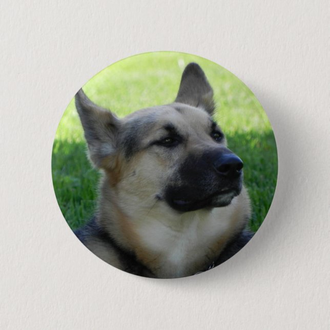 Bóton Redondo 5.08cm German shepherd (Frente)
