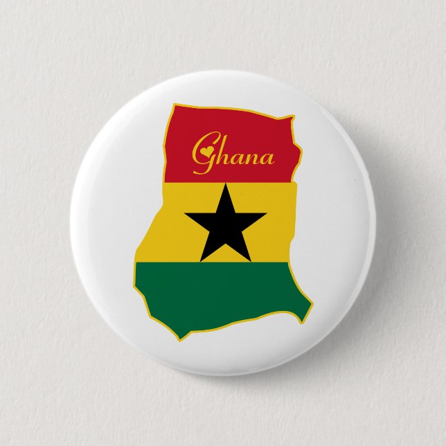 Bóton Redondo 5.08cm Ghana legal (Frente)