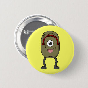 Bóton Redondo 5.08cm Ghost Sandal Assar-zori   Yokai Japonês