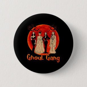 Bóton Redondo 5.08cm Ghoul Gang Horror Gótico Queens Halloween Noiva Di