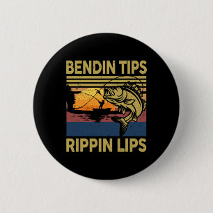 Bóton Redondo 5.08cm Gift Men Bendin Tips Rippin Lábios Camisa B D