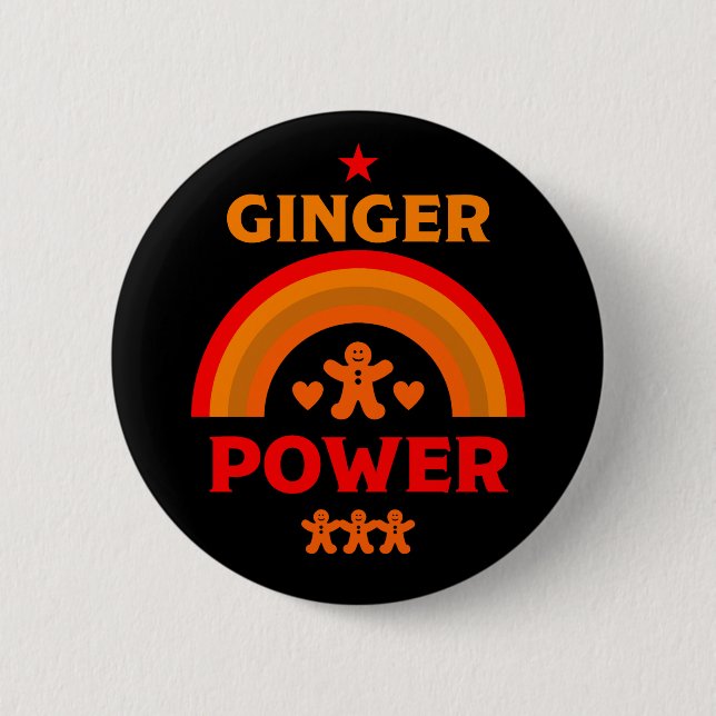 Bóton Redondo 5.08cm Ginger Hair Pride (Frente)