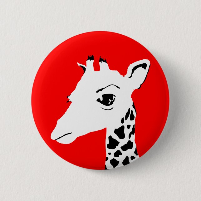Bóton Redondo 5.08cm girafa (Frente)