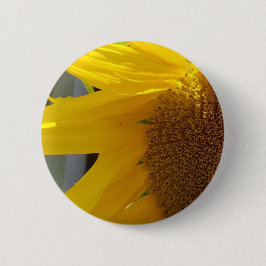 Bóton Redondo 5.08cm Girassol Amarelo Brilhante