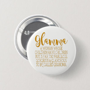 Bóton Redondo 5.08cm Glamma - avó fabulosa