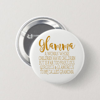Bóton Redondo 5.08cm Glamma - avó fabulosa