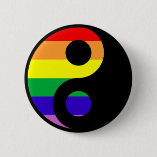Bóton Redondo 5.08cm GLBT YinYang