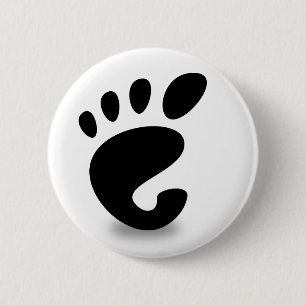 Bóton Redondo 5.08cm Gnome logo