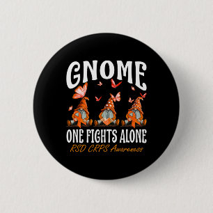 Bóton Redondo 5.08cm Gnome One Luta Sozinha Contra A Consciência Do Crp