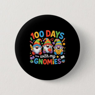 Bóton Redondo 5.08cm Gnomo Professor Crianças 100 Dias De Escola