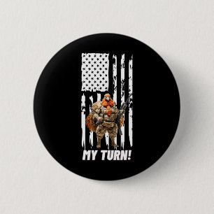 Bóton Redondo 5.08cm Gobble Gobble My Torne Engraçada Bandeira Dos Eua