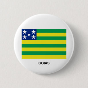 Bóton Redondo 5.08cm Goiás, bandeira de Brasil