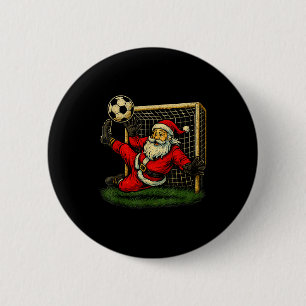 Bóton Redondo 5.08cm Goleiro de Futebol Papai Noel Natal Esportes Menin