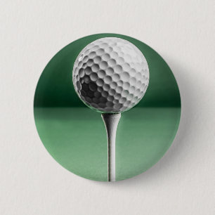 Bóton Redondo 5.08cm Golf Ball em Tee