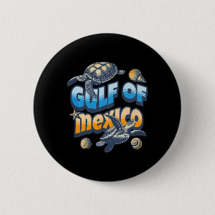 Bóton Redondo 5.08cm Golfo De Retro-Verão Do México