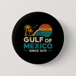 Bóton Redondo 5.08cm Golfo Do México Desde 1672, Retro Vintage T-shirt2