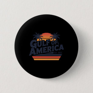 Bóton Redondo 5.08cm Golfo Dos Eua América 2025 Vintage Retro-American 