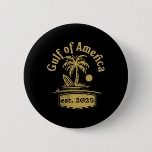 Bóton Redondo 5.08cm Golfo Dos Eua América Do Leste De 2025 Retro Golfo
