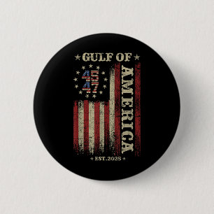 Bóton Redondo 5.08cm Golfo Retro Da América Est 2025 U.A. Flag M