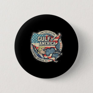 Bóton Redondo 5.08cm Golfo Retro Da América Est 2025 U.A. Flag M